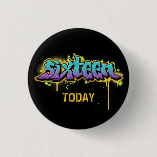 Sexton i dag, födelsedag 3 cm rund badge knapp