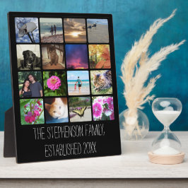 Sexton rundade hörn Fyrkantiga fotokollage