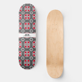Sextondecimos konstnärliga kalejdoskop fyra mini skateboard bräda 18,5 cm