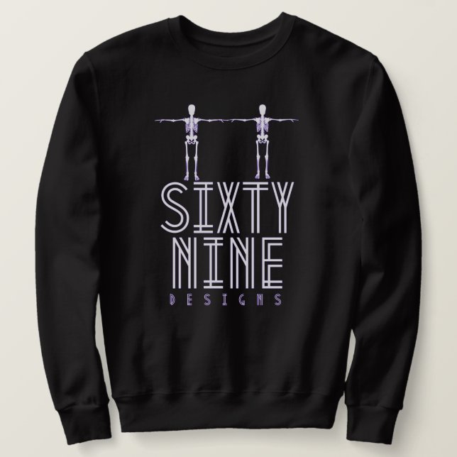 "SEXTY NINE DESIGNS" LÅNG ÄRMAD TRÖJA (Design framsida)
