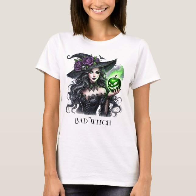 Sexy Bad Witch T Shirt (Framsida)