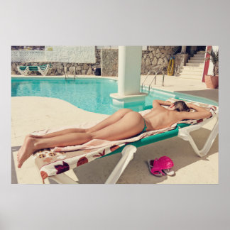 Sexy, bikini-flicka poster