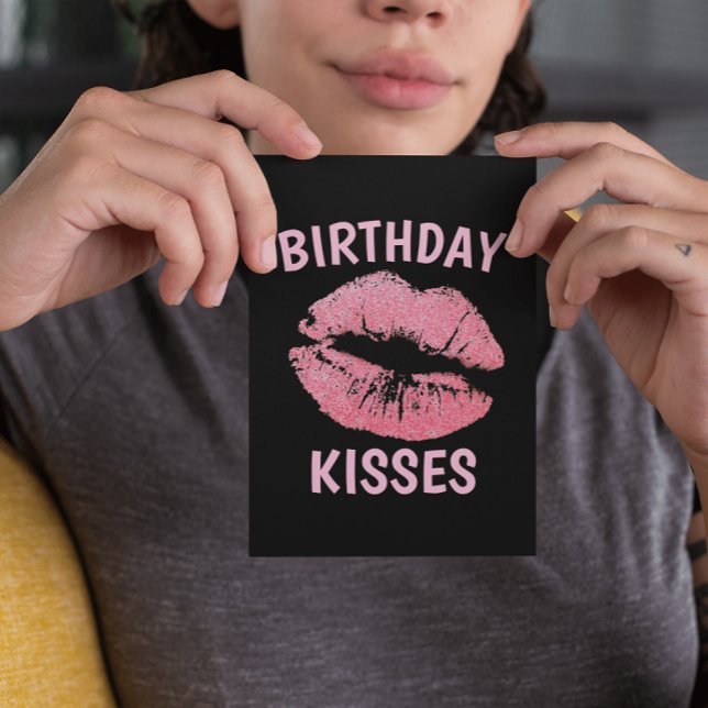 SEXY BIRTHDAY KISSES ROMANTIC GREETING CARD KORT (Skapare uppladdad)