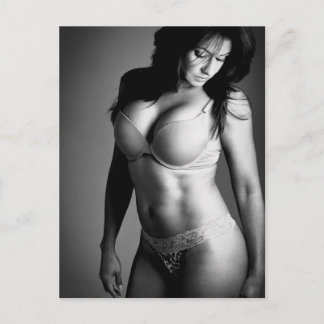 Sexy Black and White-foto Vykort