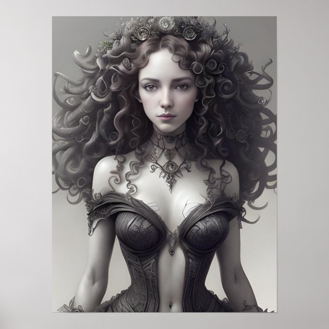 Sexy Black Lingerie Poster (Framsidan)