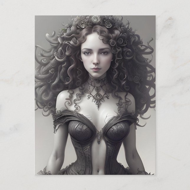 Sexy Black Lingerie Vykort (Framsida)