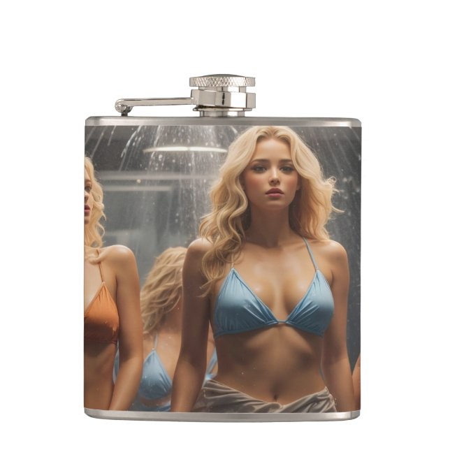 Sexy Blonde Woman i Bikini Fickplunta (Framsidan)