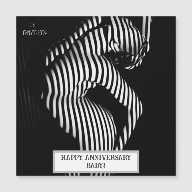 Sexy Bröllop-årsdagen Magnetisk Inbjudningskort (Framsida)