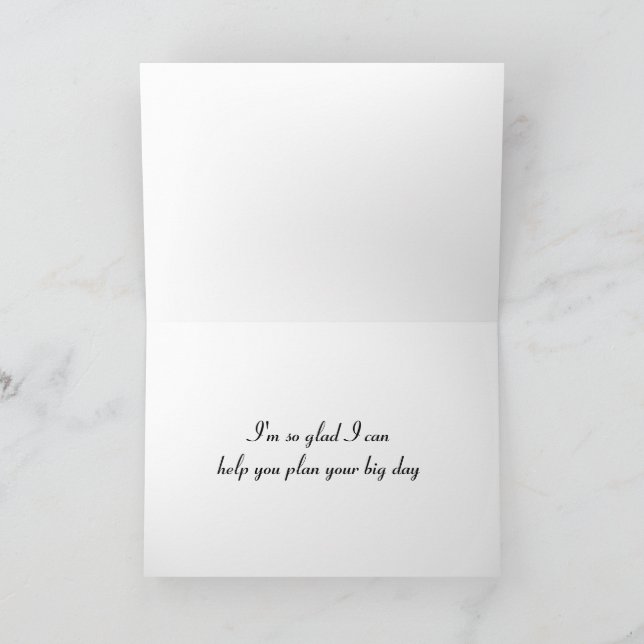 Sexy Brunette Pinup Girl Bachelorette Party Card Kort (Inuti)