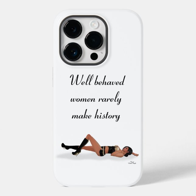 Sexy Brunette Pinup Girl Sleeping Cell Phone Case (Baksida)