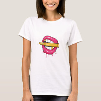 SEXY BULLET LÄPPAR KAWAII DESIGN ANIME MOUTH SEXY T SHIRT