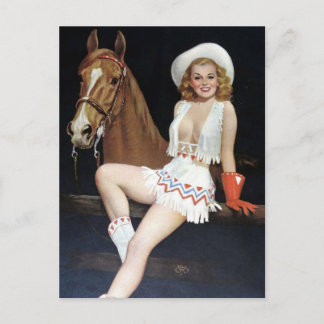 Sexy Cowgirl! Vykort