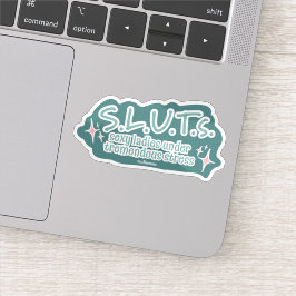 Sexy Dam under Enorm Stressa Sticker Klistermärken