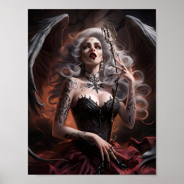 Sexy Dam Vampire Witch Poster Art (Framsidan)