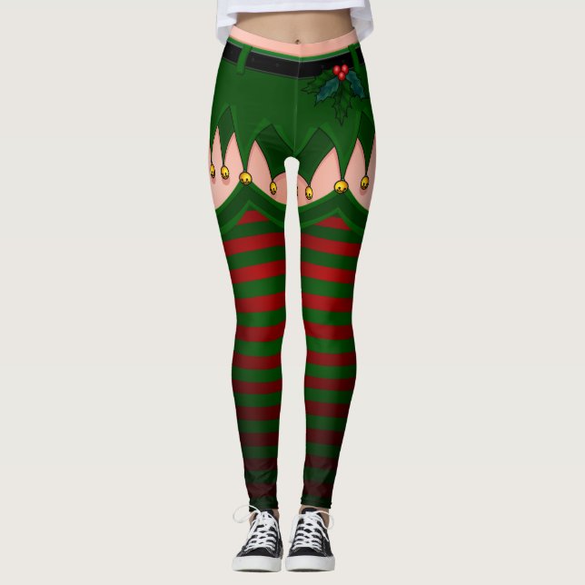 Sexy Elf Leggings-juldräkt Byxor (Framsida)
