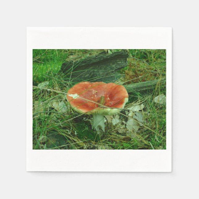 Sexy Forest Mushroom Napkins Polen Pappersservett (Framsidan)