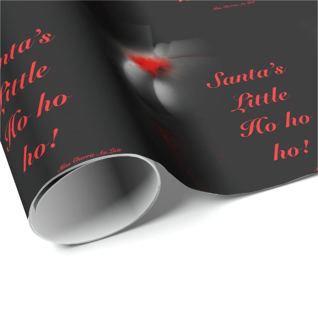 Sexy, fru Santa Pinup, julklappning Presentpapper (Rullad Hörn)