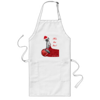 Sexy, fru Santa Pinup, julkök Apron Julafton Långt Förkläde