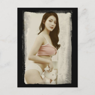 Sexy Glamor-modellfotovykort Vykort