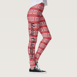 Sexy jul RED Helgdag Yule New Years Sweater Leggings