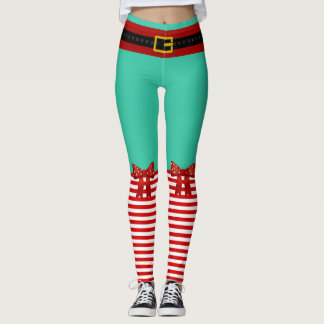 Sexy jultomtens hjälppersonal, Jul Elf, Gnome Leggings