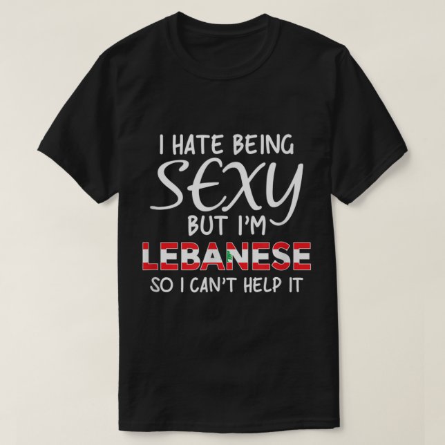Sexy Libanesisk underbara Libanon T Shirt (Design framsida)