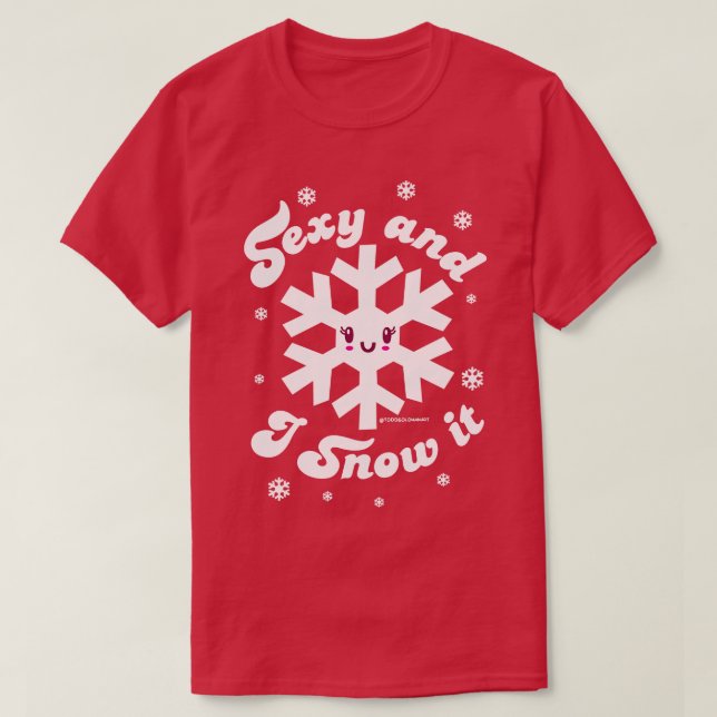SEXY OCH SNÖ IT T SHIRT (Design framsida)