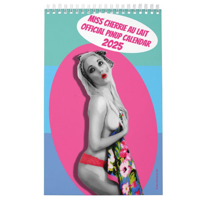 Sexy Pinup Calendar - Miss Cherrie Au Lait 2025 Kalender (Omslag)
