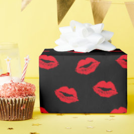 Sexy Red Läppar Cute Presentpapper
