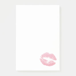 Sexy Rosa Glitter Läppar Glamous Post-it Block