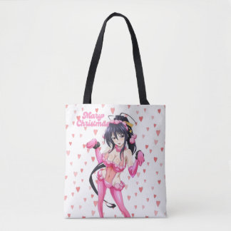 Sexy Santa Marry Cristmas PinkHeart Anime Diva Tygkasse