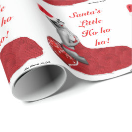 Sexy Santa Pinup Flickjulklappning Presentpapper