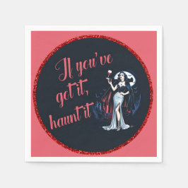 Sexy Sultry Vampire om du har Har, Haunt it Pappersservett