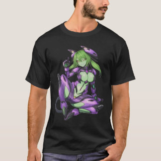 Sexy utomjordisk android catgirl t shirt