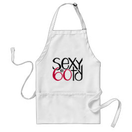 Sexy vid 60 röda Apron Förkläde