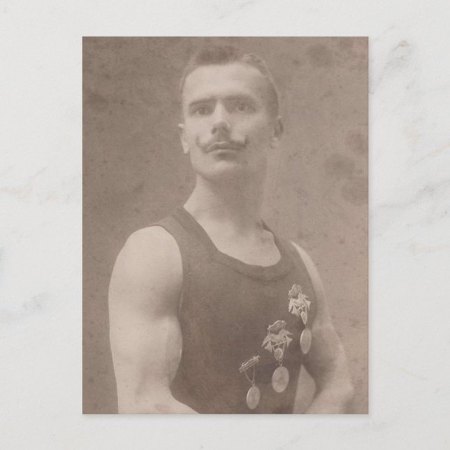 Sexy Vintage Acrobat Vykort (Framsida)