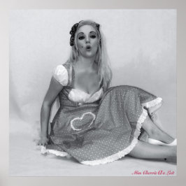 Sexy Vintage Pinup Girl Model Babe Art Poster