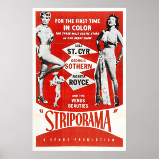 Sexy! Vintage-stift-flicka Poster