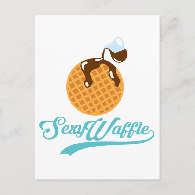 Sexy Waffle Poster Vykort (Framsida)