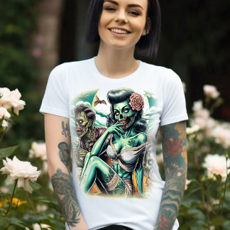 Sexy Zombie Girl T Shirt