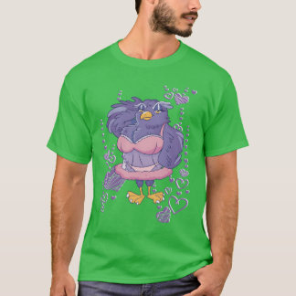 Sey uggla, fågelkvinna mamma retro t shirt