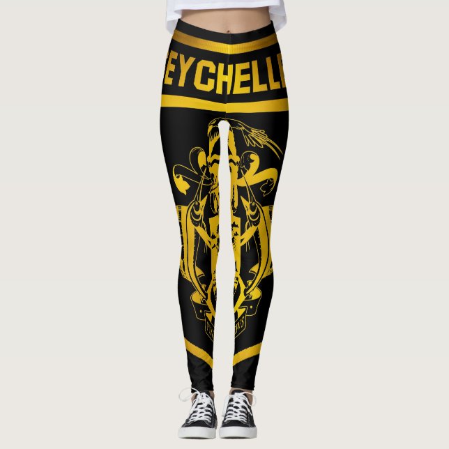 Seychellerna Emblem Leggings (Framsida)