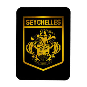 Seychellerna Emblem Magnet