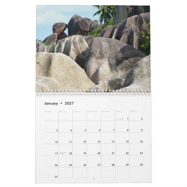 Seychellerna… en annan värld kalender (Jan 2027)