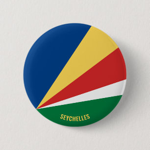 Seychellerna Flagga Charming Patriotic Knapp