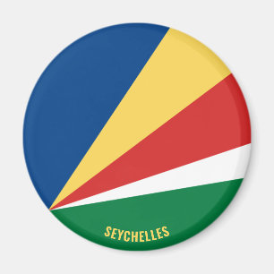 Seychellerna Flagga Charming Patriotic Magnet