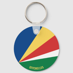 Seychellerna Flagga Charming Patriotic Nyckelring