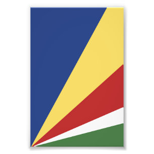 Seychellerna flagga fototryck