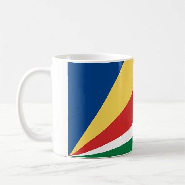 Seychellerna Flagga Kaffemugg (Vänster)