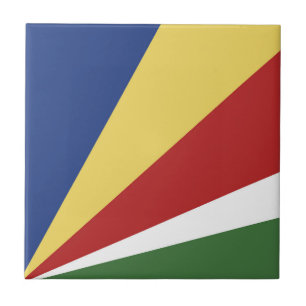 Seychellerna flagga kakelplatta